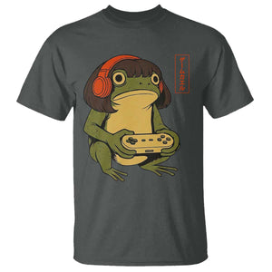 Funny Frog Bob Haircut Gamer Meme T Shirt Game Lover TS12 Dark Heather Print Your Wear