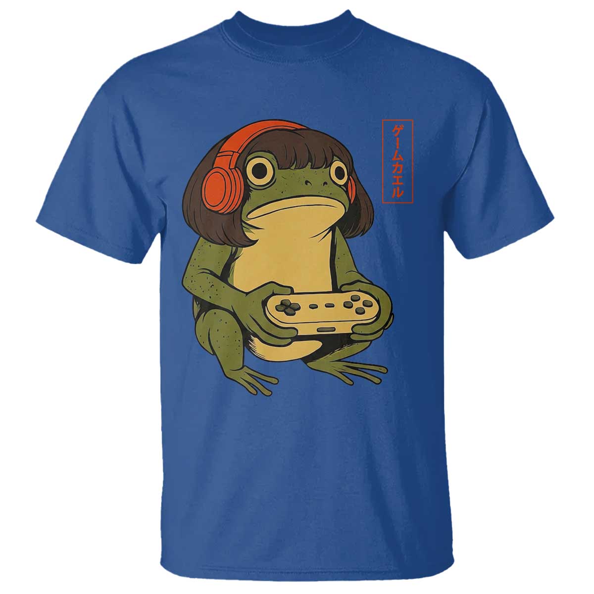 Funny Frog Bob Haircut Gamer Meme T Shirt Game Lover TS12 Royal Blue Print Your Wear