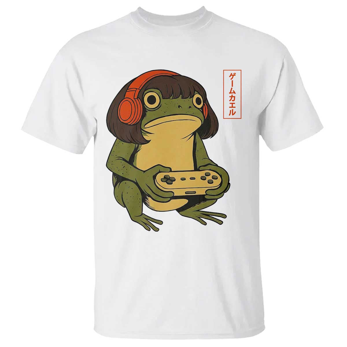 Funny Frog Bob Haircut Gamer Meme T Shirt Game Lover TS12 White Print Your Wear