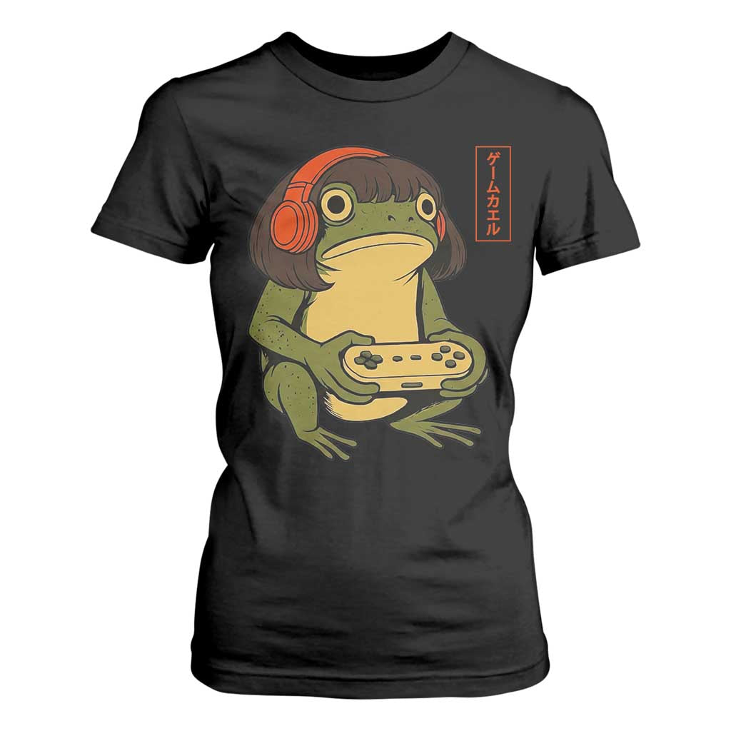 Funny Frog Bob Haircut Gamer Meme T Shirt For Women Game Lover TS12 Black Print Your Wear