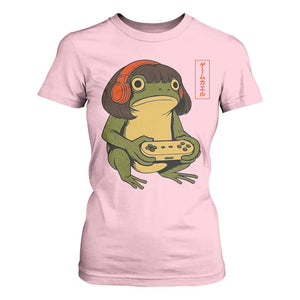 Funny Frog Bob Haircut Gamer Meme T Shirt For Women Game Lover TS12 Light Pink Print Your Wear