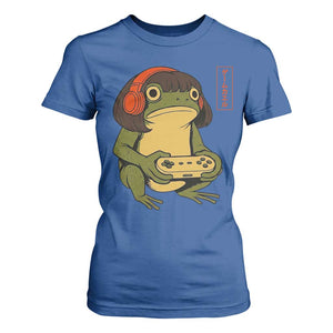 Funny Frog Bob Haircut Gamer Meme T Shirt For Women Game Lover TS12 Royal Blue Print Your Wear
