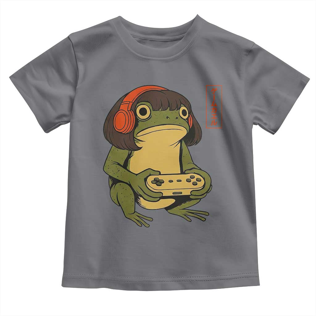 Funny Frog Bob Haircut Gamer Meme Toddler T Shirt Game Lover TS12 Charcoal Print Your Wear