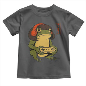 Funny Frog Bob Haircut Gamer Meme Toddler T Shirt Game Lover TS12 Dark Heather Print Your Wear