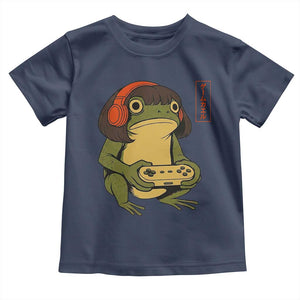 Funny Frog Bob Haircut Gamer Meme Toddler T Shirt Game Lover TS12 Navy Print Your Wear