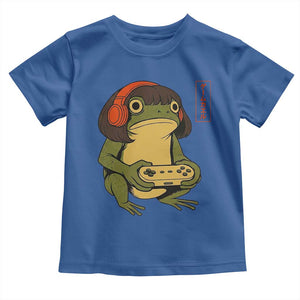 Funny Frog Bob Haircut Gamer Meme Toddler T Shirt Game Lover TS12 Royal Blue Print Your Wear