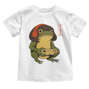 Funny Frog Bob Haircut Gamer Meme Toddler T Shirt Game Lover TS12 White Print Your Wear