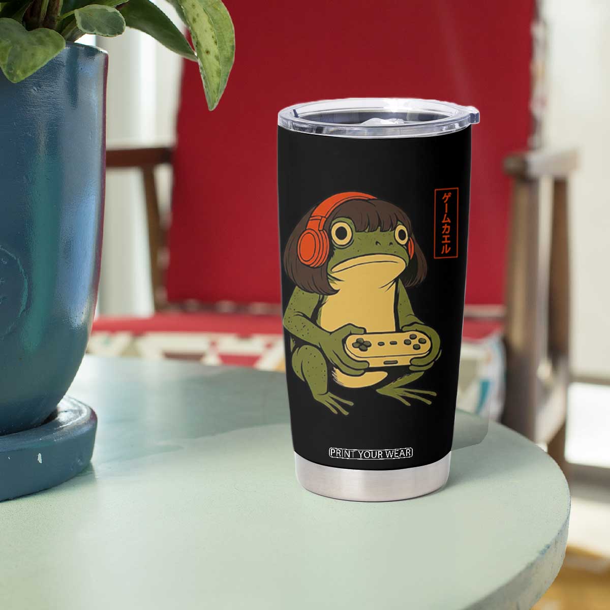 Funny Frog Bob Haircut Gamer Meme Tumbler Cup Game Lover TS12 Print Your Wear