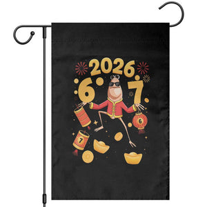Funny Marcus The Worm Six Seven Meme Garden Flag Lunar New Year 2026 Gift TS12 Black Print Your Wear