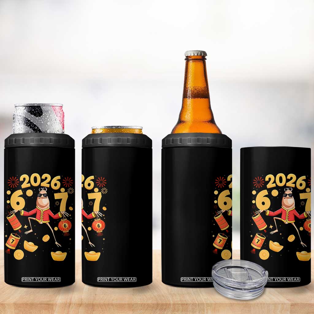 Funny Marcus The Worm Six Seven Meme 4 in 1 Can Cooler Tumbler Lunar New Year 2026 Gift TS12 Print Your Wear