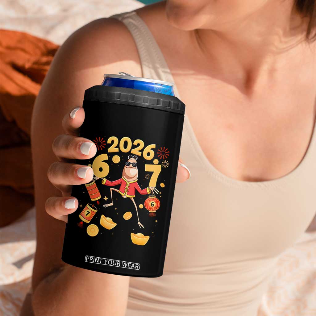 Funny Marcus The Worm Six Seven Meme 4 in 1 Can Cooler Tumbler Lunar New Year 2026 Gift TS12 Print Your Wear