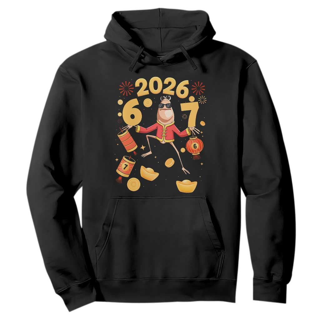 Funny Marcus The Worm Six Seven Meme Hoodie Lunar New Year 2026 Gift TS12 Black Print Your Wear