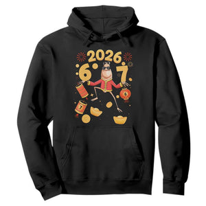 Funny Marcus The Worm Six Seven Meme Hoodie Lunar New Year 2026 Gift TS12 Black Print Your Wear