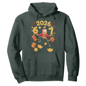 Funny Marcus The Worm Six Seven Meme Hoodie Lunar New Year 2026 Gift TS12 Dark Forest Green Print Your Wear