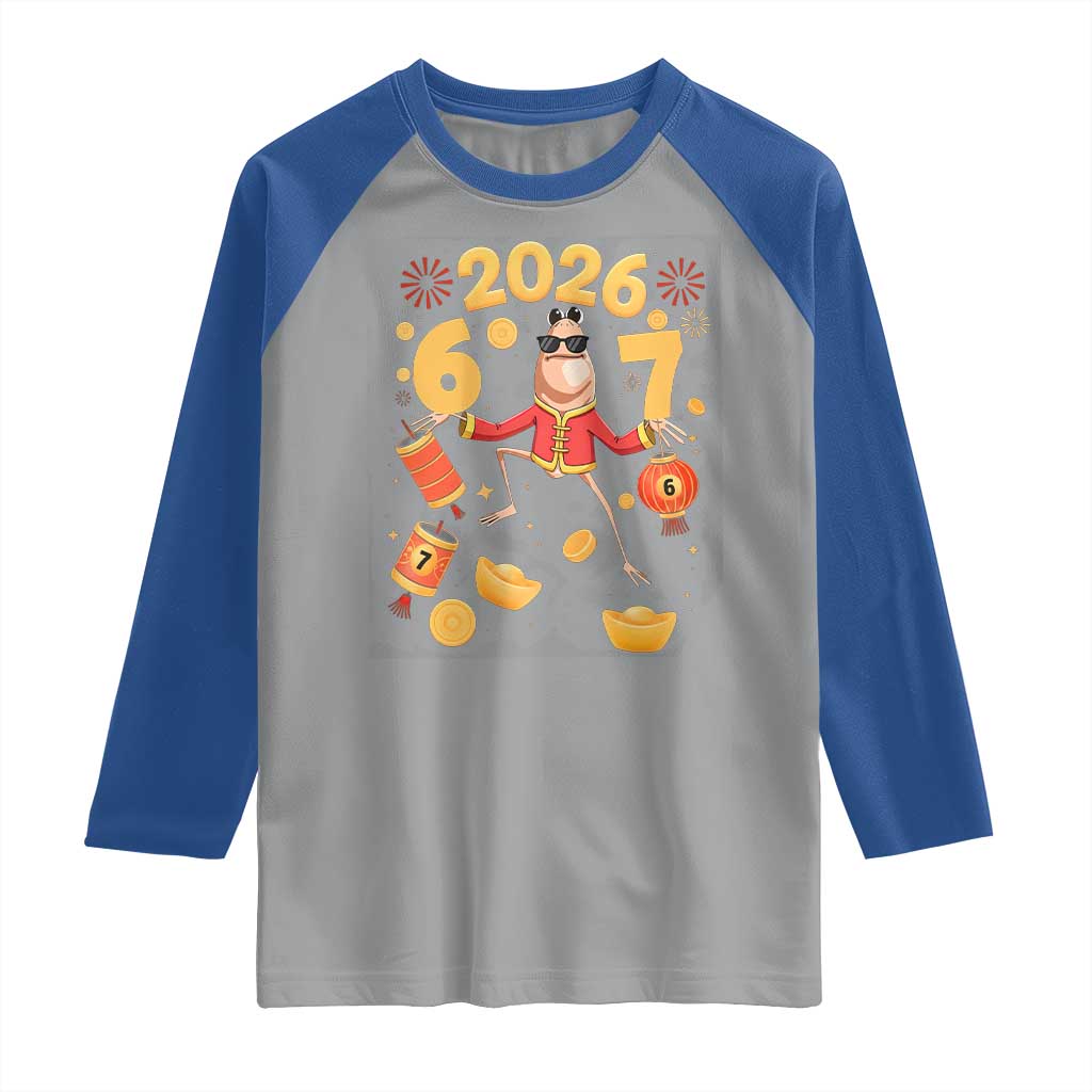 Funny Marcus The Worm Six Seven Meme Raglan Shirt Lunar New Year 2026 Gift TS12 Sport Gray Royal Print Your Wear