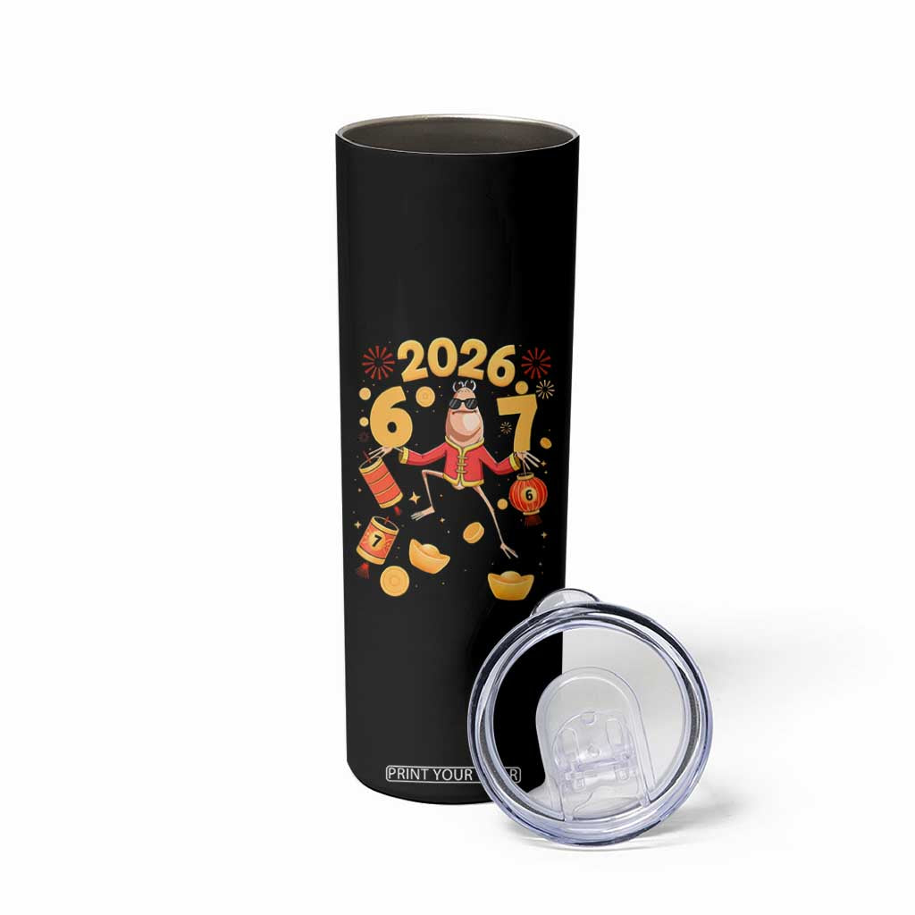 Funny Marcus The Worm Six Seven Meme Skinny Tumbler Lunar New Year 2026 Gift TS12 Print Your Wear