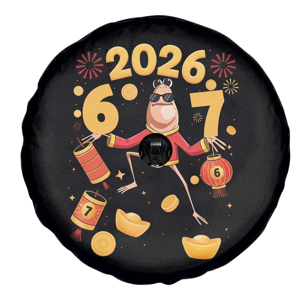 Funny Marcus The Worm Six Seven Meme Spare Tire Cover Lunar New Year 2026 Gift TS12 Print Your Wear