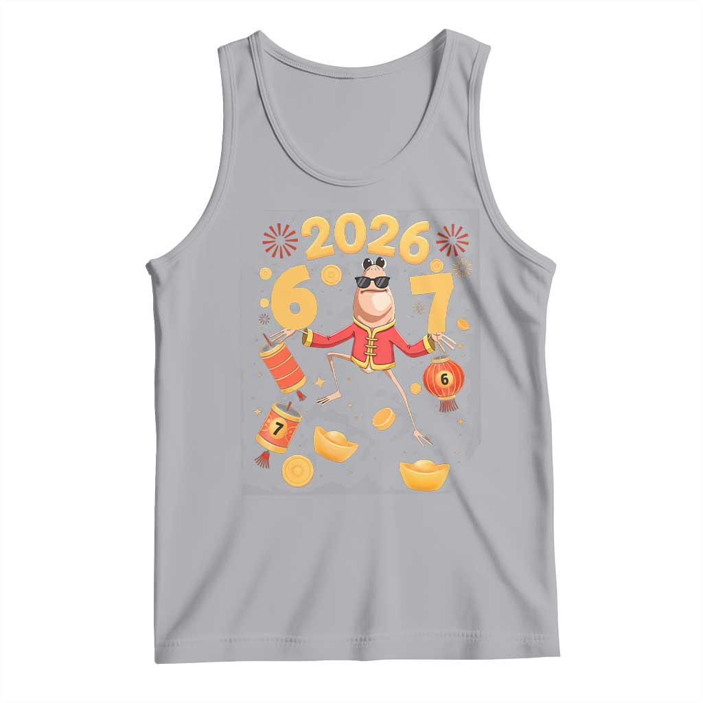 Funny Marcus The Worm Six Seven Meme Tank Top Lunar New Year 2026 Gift TS12 Athletic Heather Print Your Wear
