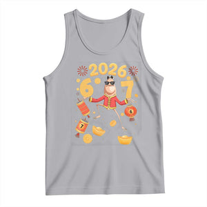 Funny Marcus The Worm Six Seven Meme Tank Top Lunar New Year 2026 Gift TS12 Athletic Heather Print Your Wear