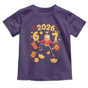 Funny Marcus The Worm Six Seven Meme Toddler T Shirt Lunar New Year 2026 Gift TS12 Purple Print Your Wear