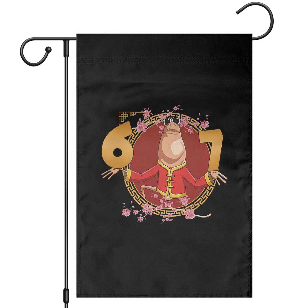 Funny Marcus The Worm Six Seven Lunar New Year Meme Garden Flag TS12 Black Print Your Wear