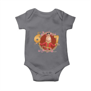 Funny Marcus The Worm Six Seven Lunar New Year Meme Baby Onesie TS12 Charcoal Print Your Wear