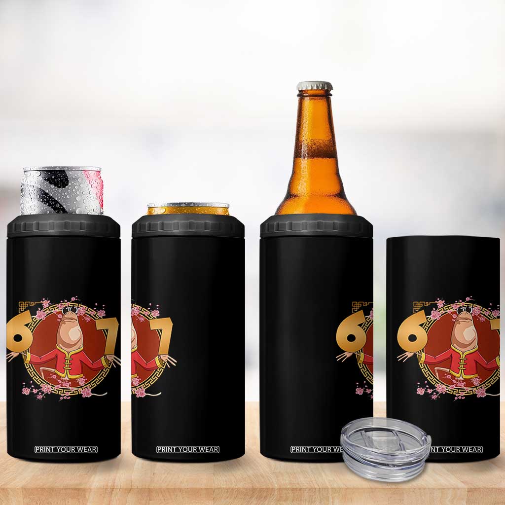 Funny Marcus The Worm Six Seven Lunar New Year Meme 4 in 1 Can Cooler Tumbler TS12 Print Your Wear