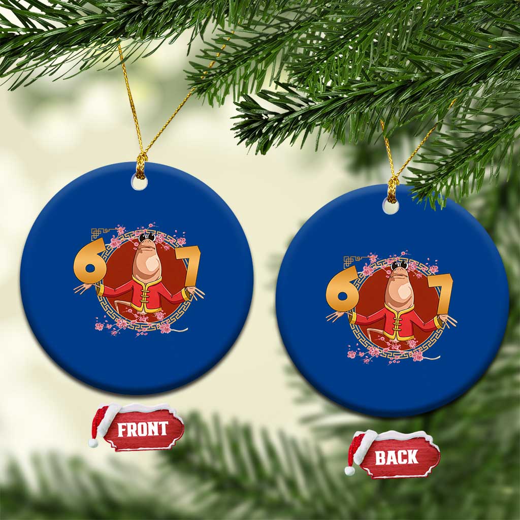 Funny Marcus The Worm Six Seven Lunar New Year Meme Ceramic Ornament TS12 1pc Blue Print Your Wear