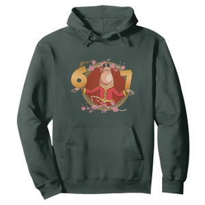 Funny Marcus The Worm Six Seven Lunar New Year Meme Hoodie TS12 Dark Forest Green Print Your Wear
