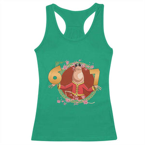 Funny Marcus The Worm Six Seven Lunar New Year Meme Racerback Tank Top TS12 Irish Green Print Your Wear