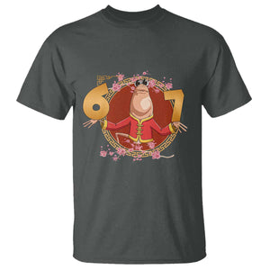 Funny Marcus The Worm Six Seven Lunar New Year Meme T Shirt TS12 Dark Heather Print Your Wear