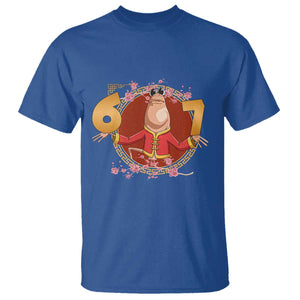 Funny Marcus The Worm Six Seven Lunar New Year Meme T Shirt TS12 Royal Blue Print Your Wear