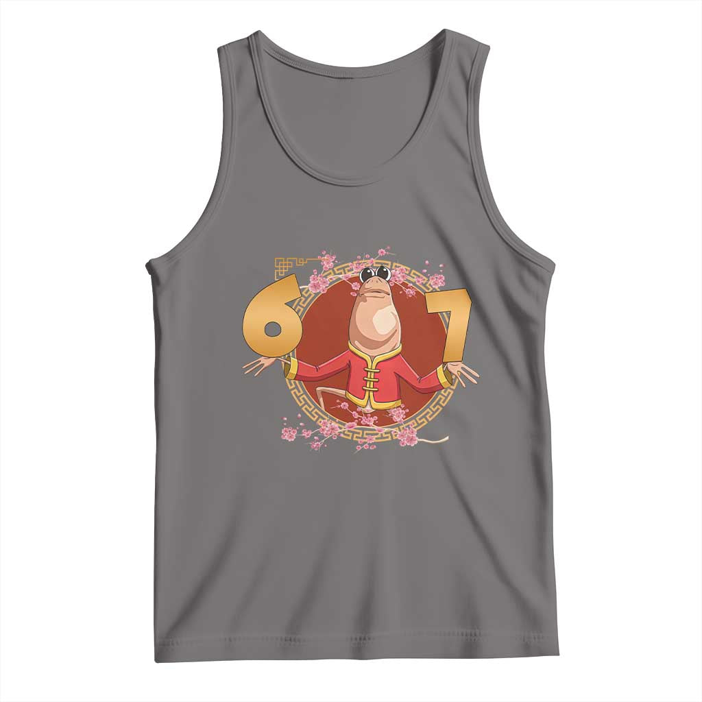 Funny Marcus The Worm Six Seven Lunar New Year Meme Tank Top TS12 Deep Heather Print Your Wear