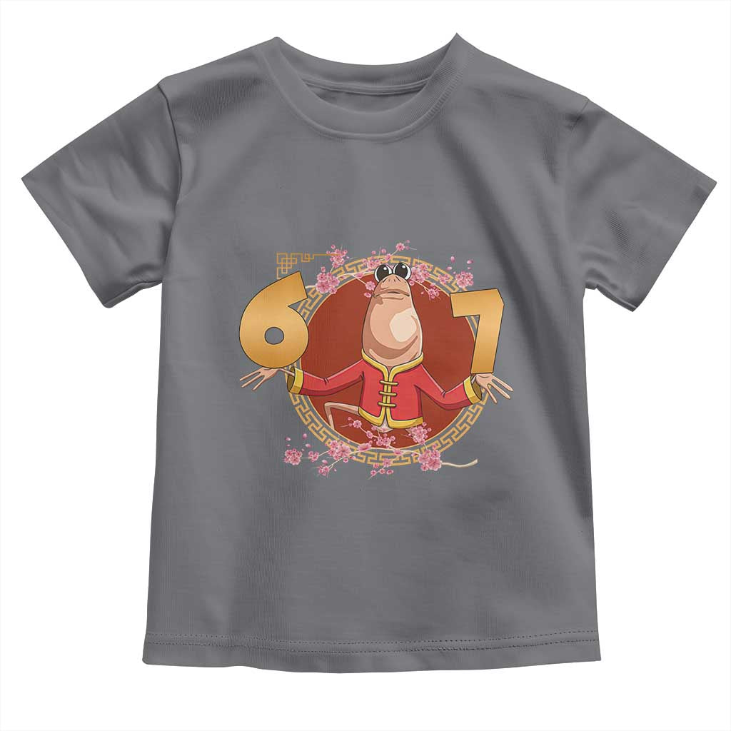Funny Marcus The Worm Six Seven Lunar New Year Meme Toddler T Shirt TS12 Charcoal Print Your Wear