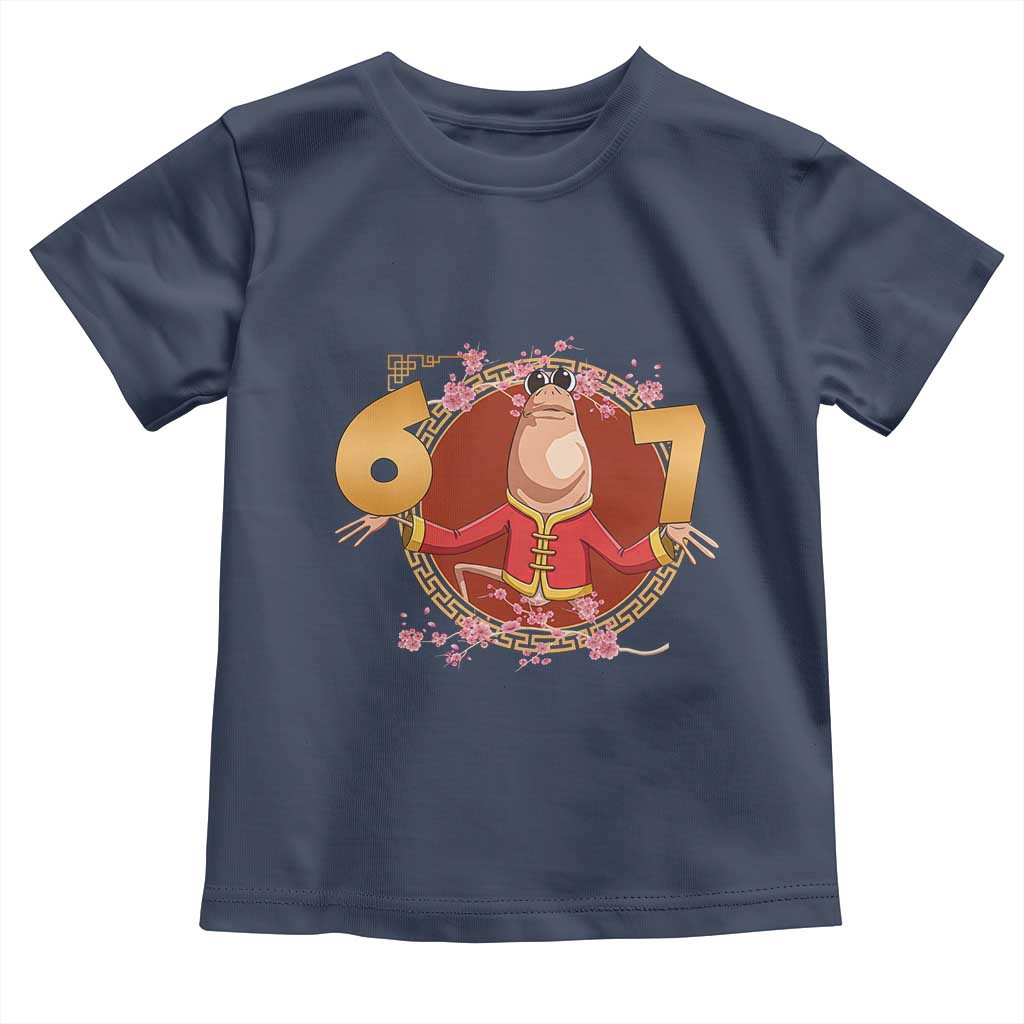 Funny Marcus The Worm Six Seven Lunar New Year Meme Toddler T Shirt TS12 Navy Print Your Wear