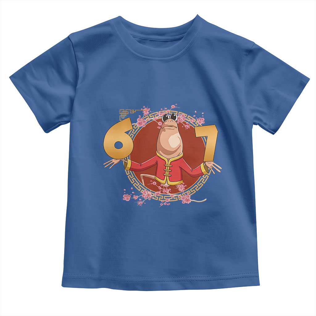 Funny Marcus The Worm Six Seven Lunar New Year Meme Toddler T Shirt TS12 Royal Blue Print Your Wear