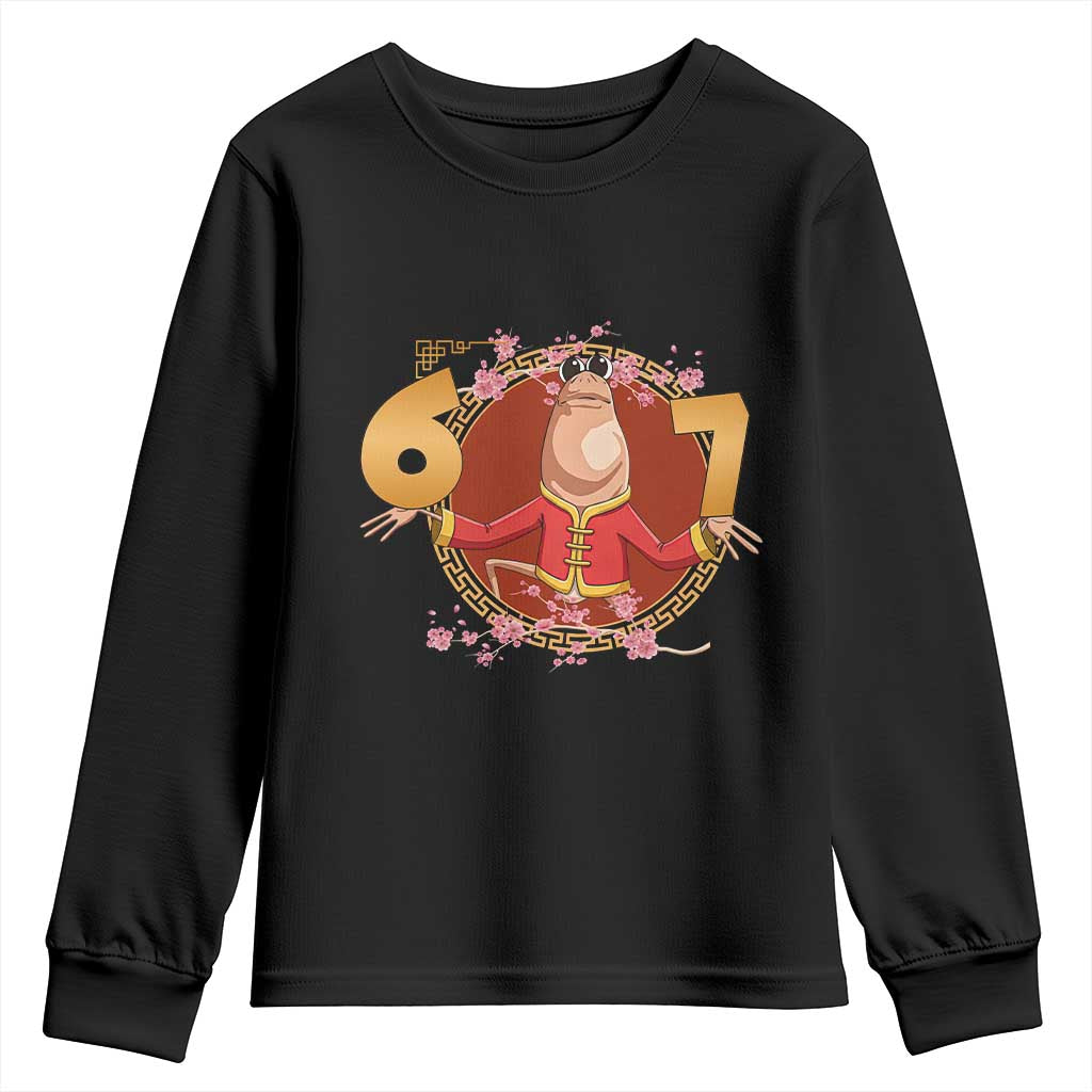 Funny Marcus The Worm Six Seven Lunar New Year Meme Youth Sweatshirt TS12 Black Print Your Wear