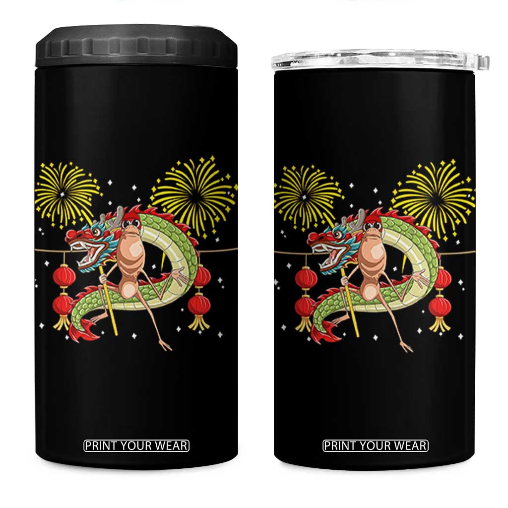 Funny Marcus The Worm Meme 4 in 1 Can Cooler Tumbler Viral Lunar New Year TS12 One Size: 16 oz Black Print Your Wear