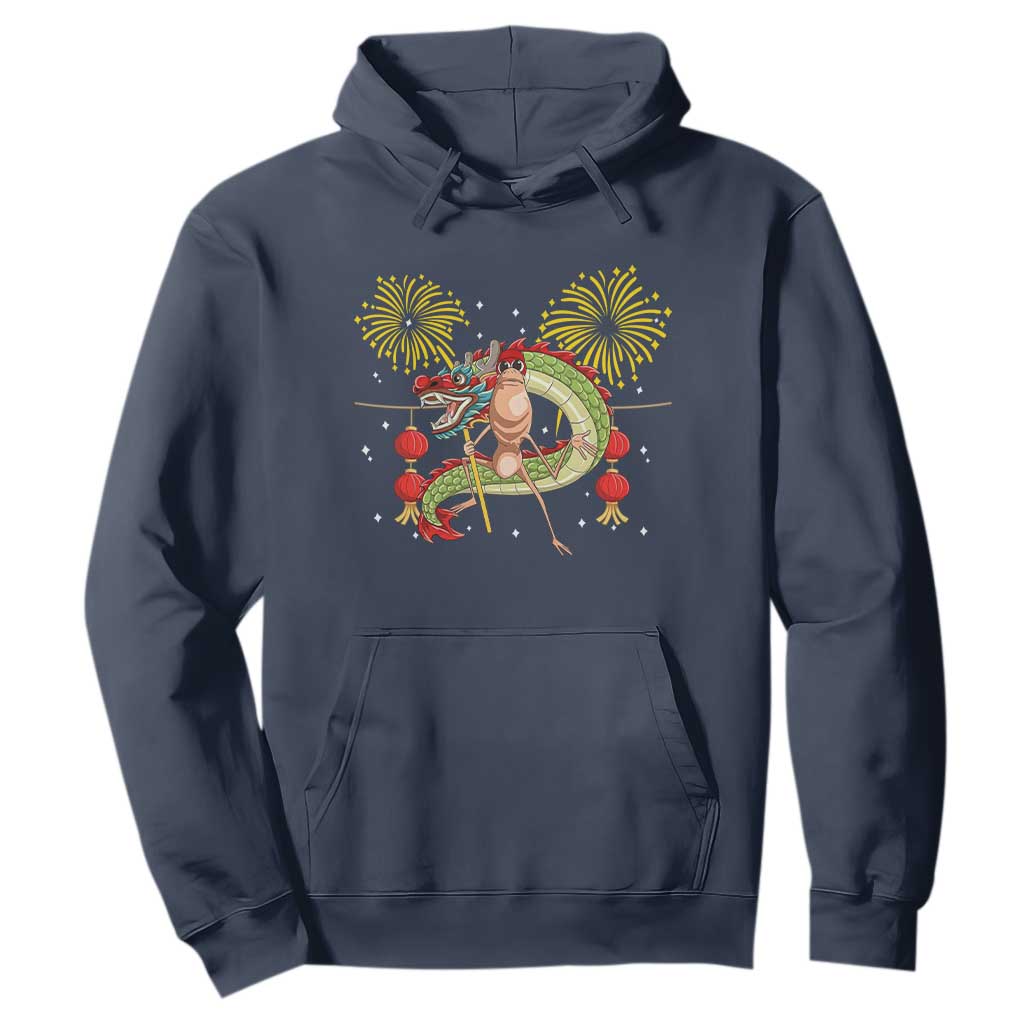 Funny Marcus The Worm Meme Hoodie Viral Lunar New Year TS12 Navy Print Your Wear