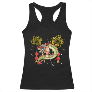 Funny Marcus The Worm Meme Racerback Tank Top Viral Lunar New Year TS12 Black Print Your Wear