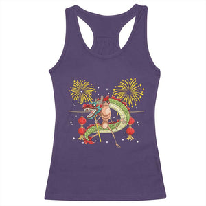 Funny Marcus The Worm Meme Racerback Tank Top Viral Lunar New Year TS12 Purple Print Your Wear
