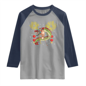 Funny Marcus The Worm Meme Raglan Shirt Viral Lunar New Year TS12 Sport Gray Navy Print Your Wear