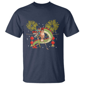 Funny Marcus The Worm Meme T Shirt Viral Lunar New Year TS12 Navy Print Your Wear