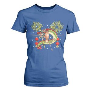 Funny Marcus The Worm Meme T Shirt For Women Viral Lunar New Year TS12 Royal Blue Print Your Wear
