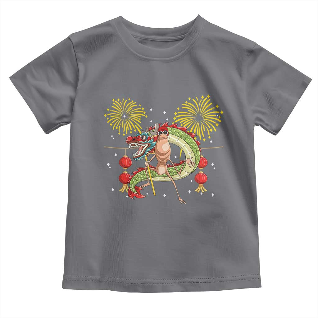 Funny Marcus The Worm Meme Toddler T Shirt Viral Lunar New Year TS12 Charcoal Print Your Wear