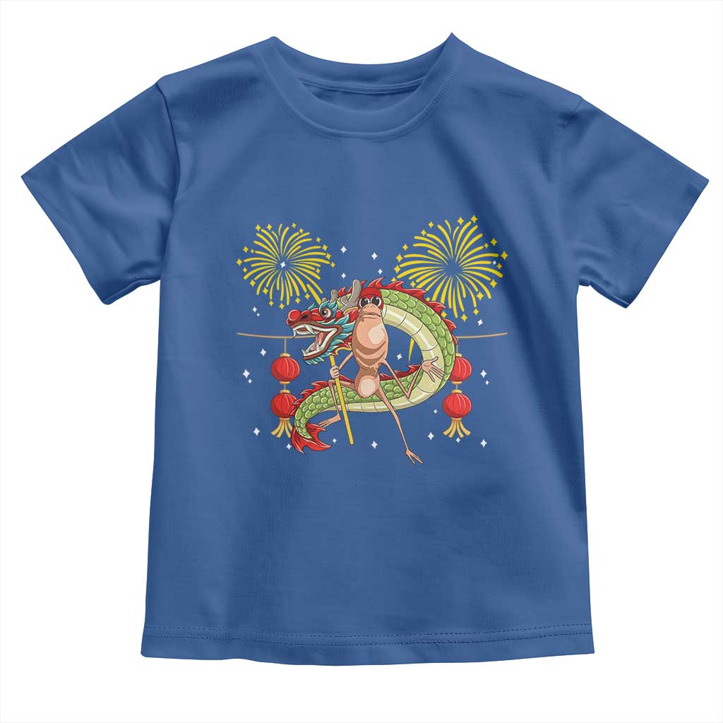 Funny Marcus The Worm Meme Toddler T Shirt Viral Lunar New Year TS12 Royal Blue Print Your Wear