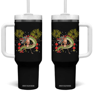 Funny Marcus The Worm Meme Tumbler With Handle Viral Lunar New Year TS12 One Size: 40 oz Black Print Your Wear