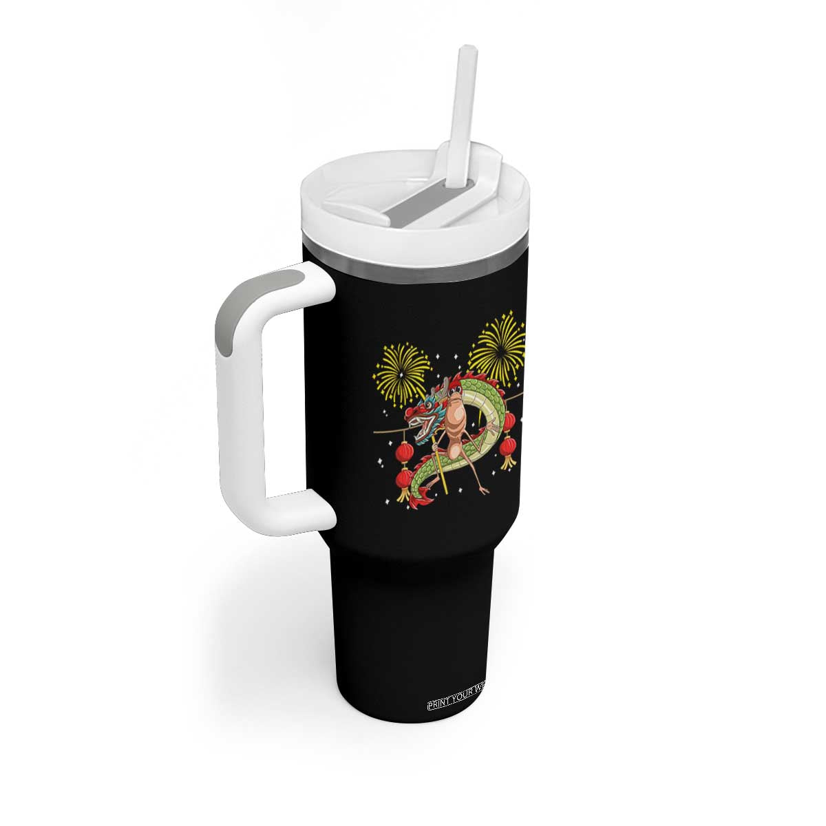Funny Marcus The Worm Meme Tumbler With Handle Viral Lunar New Year TS12 Print Your Wear