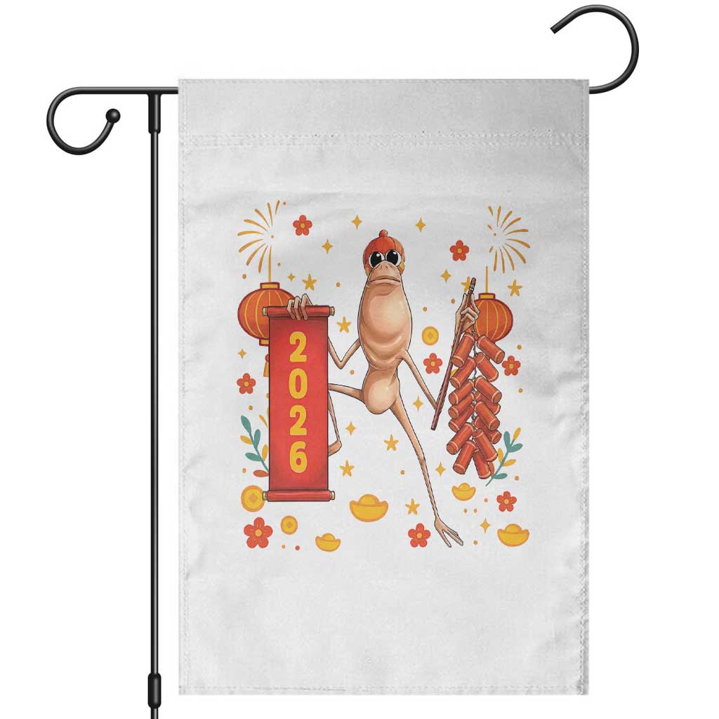 Marcus The Worm Lunar New Year Meme Garden Flag Trendy Gag Gift TS12 White Print Your Wear