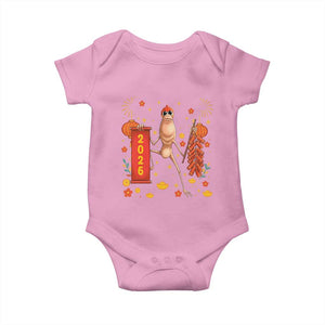 Marcus The Worm Lunar New Year Meme Baby Onesie Trendy Gag Gift TS12 Light Pink Print Your Wear